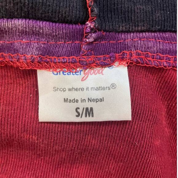 Greater Good Rainbow Colorful Hoodie Jacket Nepal Size Small Medium - Picture 3 of 3